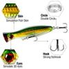 Big Popper Wobbler Angelköder Schwimmender Köder 12Cm 40G Topwater Köder Whopper Salzwasserköder Isca Künstliche Hecht Tackle