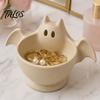 Jewelry Desktop Organizer 3D Printed Halloween Ghost Bowl, Trick or Treat Snack Candy Nut Bowl Serving Decorative Storage Tray Dish, Party Supplies