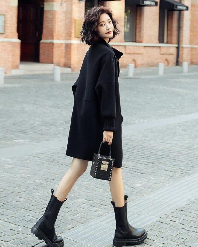 Autumn/Winter 2025 Trendy Petite High-End Woolen Coat: Loose, Casual & Versatile.