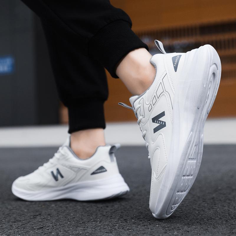 Herrenschuhe 2025 Herbst und Winter neu einzelne Baumwolle gleiche leichte weich besohlte Laufschuhe Paar Damen Freizeit Sport weiße Schuhe