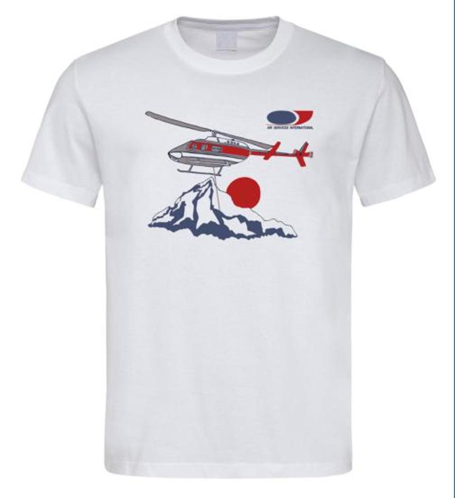 Air Services International T Shirt 1078 Retro White Unisex Graphic Tee