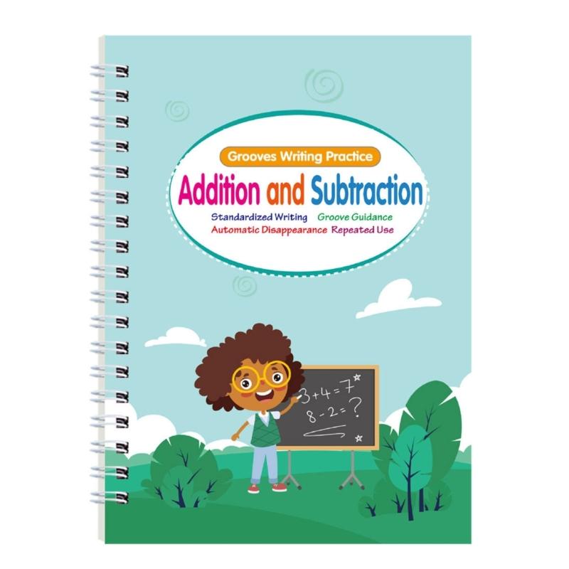 Волшебная тетрадь для тренировки почерка Буквы Цифры Искусство Рисование Математические операции Рабочая тетрадь Для детей дошкольного возраста