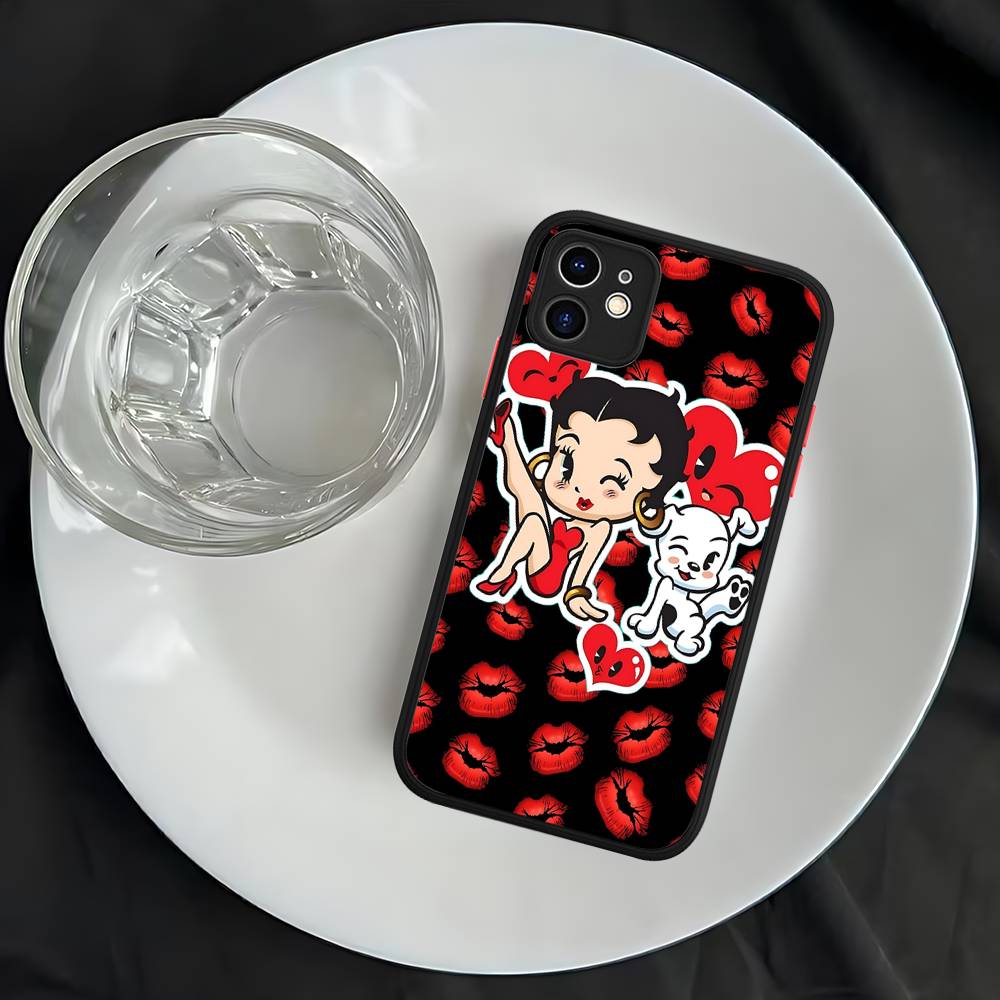 Sexy B-BettyeS-S For iPhone 11 12 13 14 15 16 Pro Max Plus Matte Translucent Phone Cover