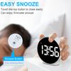 LED Digital Alarm Clock Table Clock Snooze Night Mode 12/24H Electronic LED Clocks Dual Alarm Bedroom Beside Clock Home Decor