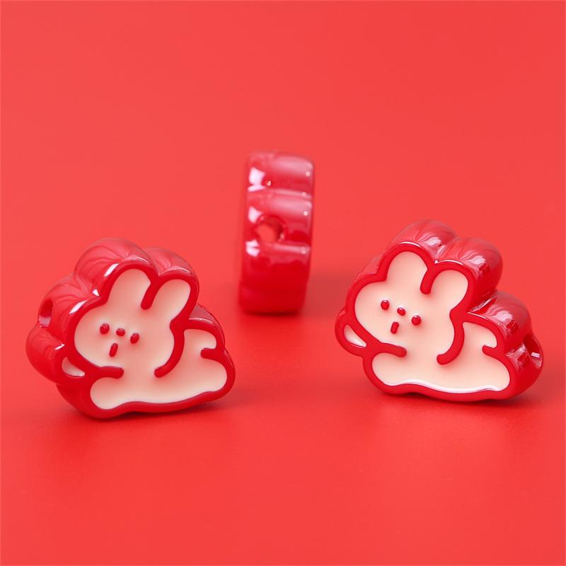 

Акриловые масляные цветочные бусины для DIY ожерелья, браслета, сережек, изготовления ювелирных изделий 02 26x21mm 1pc