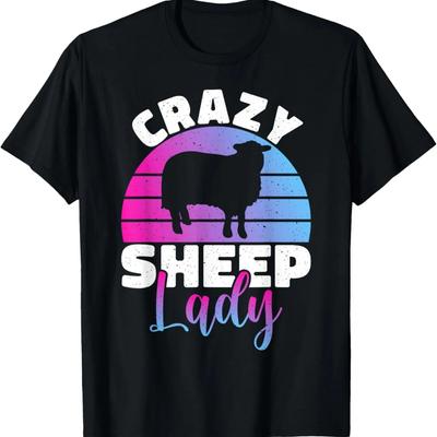 Crazy Sheep Lady Sheep T-Shirt