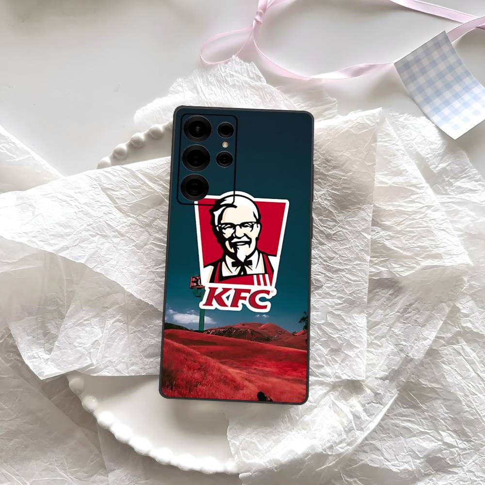 

Fried Chicken Burger K-K-KFC Phone Case Silicone PC+TPU For Samsung S10 20 30 22 23 24 Plus Lite Mobile Cases Samsung S24fe