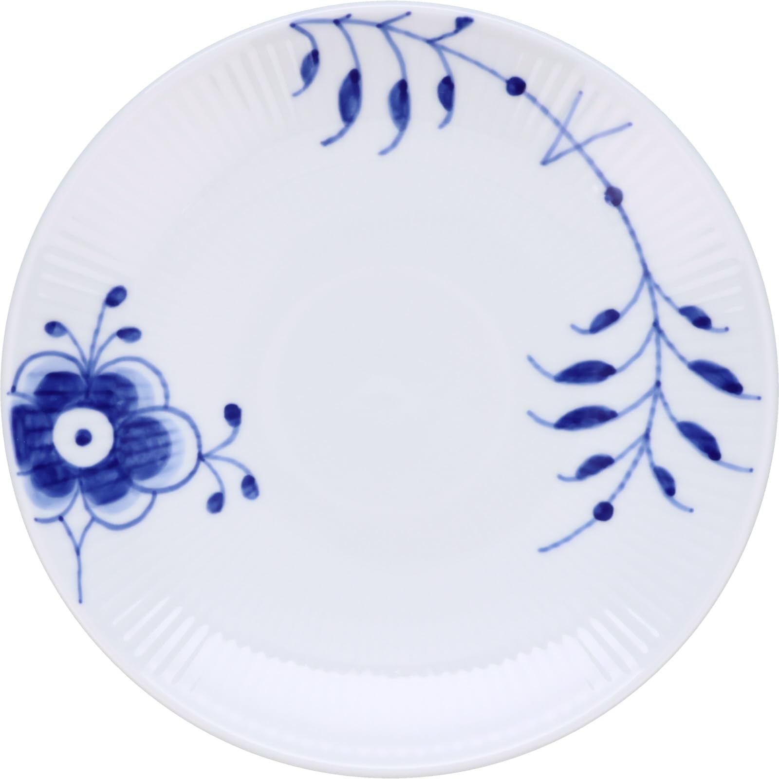 

[Officially Imported] Royal Copenhagen Blue Fluted Mega Coupe Plate, 19cm, Wedding Gift, Product Number 1016903