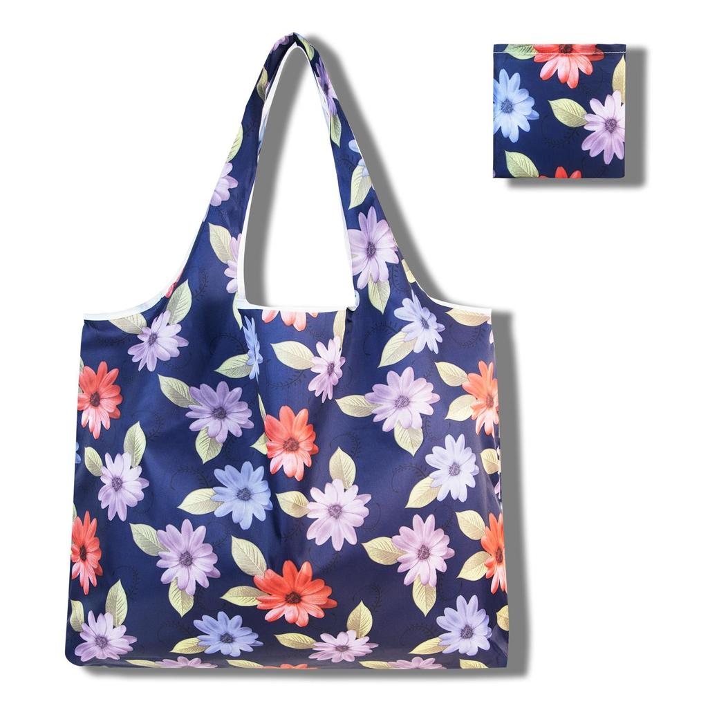 Eco-Friendly Large Capacity Foldable Tote Bag - Creative, Portable, Printed, and In Stock