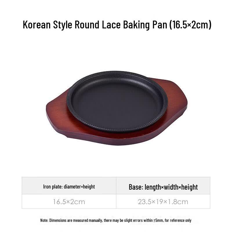 Cmaos Non-stick Cast Iron Teppanyaki Grill Pan
