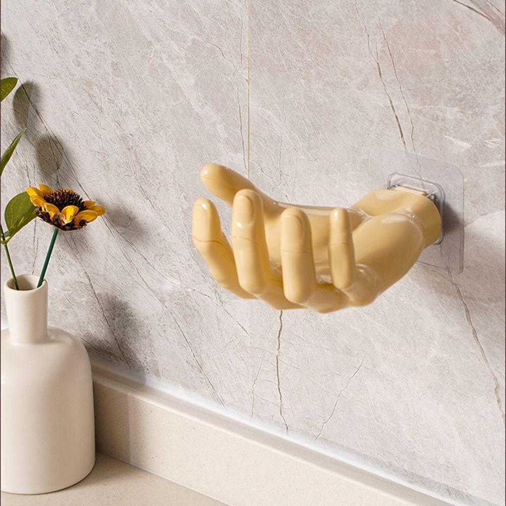 Wear-resistant Hook Hand Shape Towel Organizer Eco-friendly Wall Hanger  for Bathroom