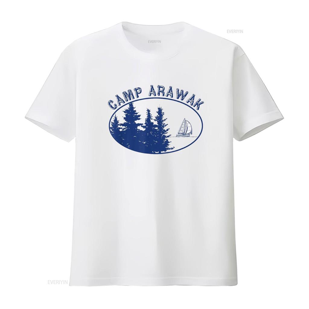 Camp Arawak T Shirt Retro Summer vintage Washed homme Soft Casual Unisex designer clothes fashion Versatile Slightly streetwear