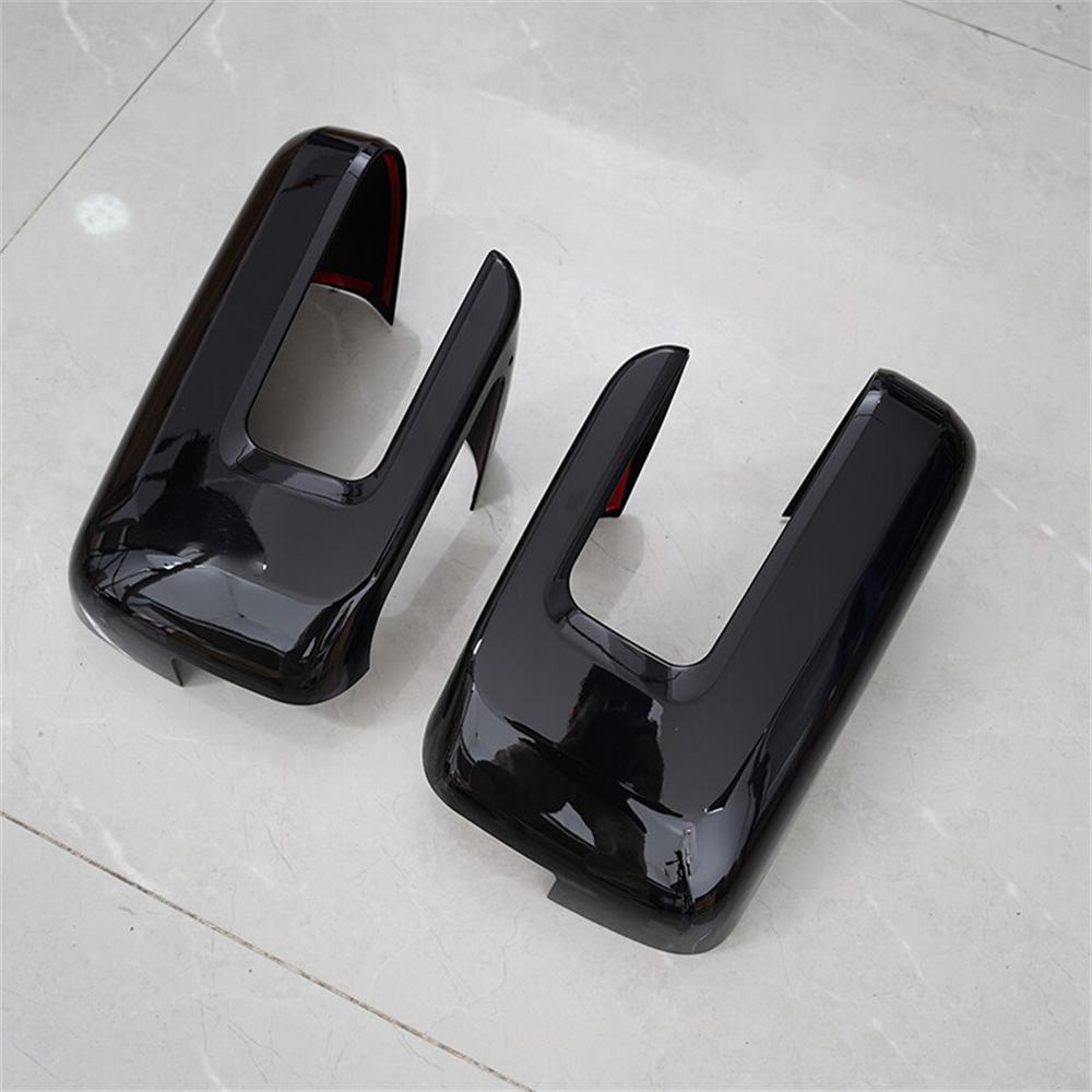 

Mirror Cover Overlays - For Ford F150 2021-2026 - Black With Turn Signal Hole