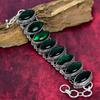 Green Flash Labradorite Handmade Gemstone Bracelet, 925 Solid Sterling Silver Bracelet Antique Jewelry, Adjustable Chain Bracelet Engagement Gift