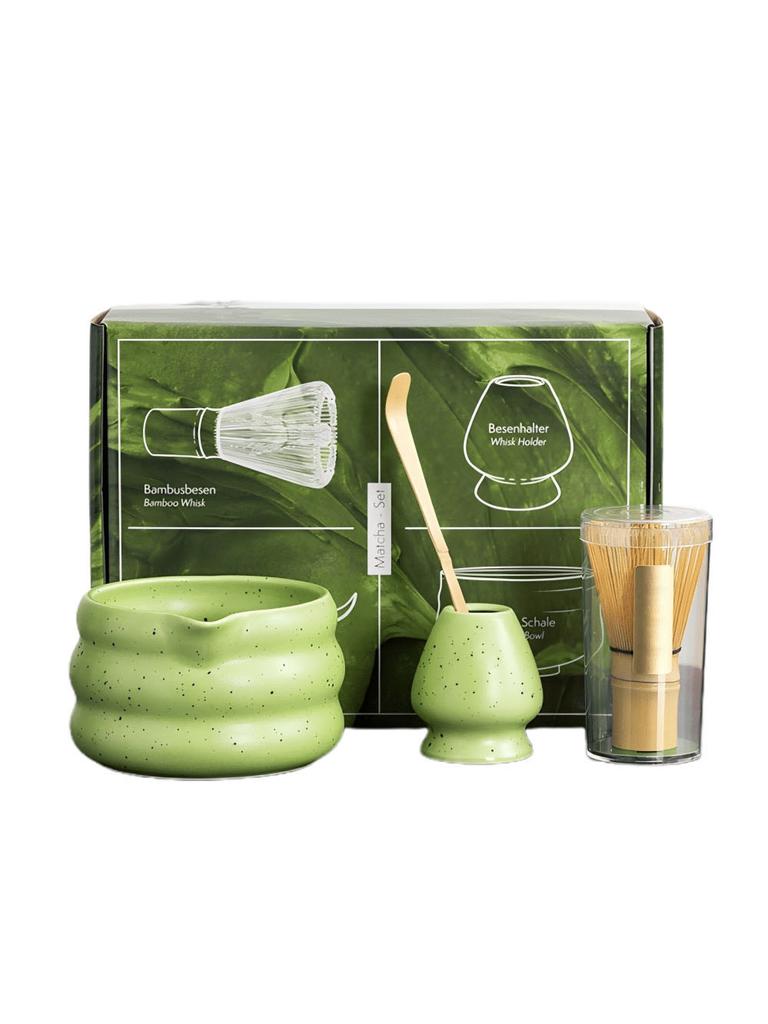 4 st Japanskt Matcha-set Matcha-skål med Mun Songdynastin Te-spetsverktyg Matcha-vispställ