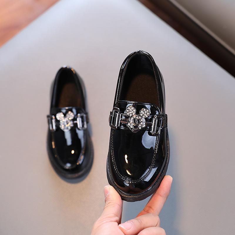 Kids Unisex British Style Casual Performance Leather Dress Shoes