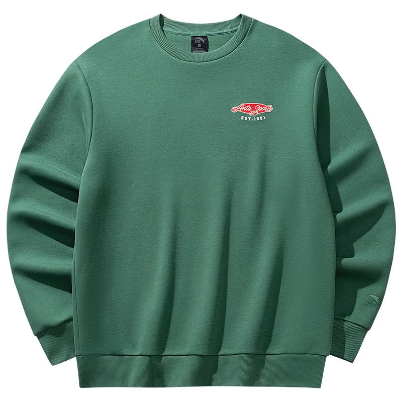 Anta Men's Trendy Round Neck Pullover Sweatshirt