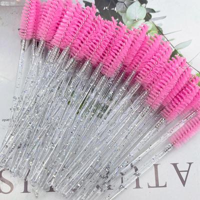 50 Pezzi Manico Pennello Ciglia Pennello Trucco Bacchette Mascara Strumento Estensione Ciglia Forniture Applicatore Spooler