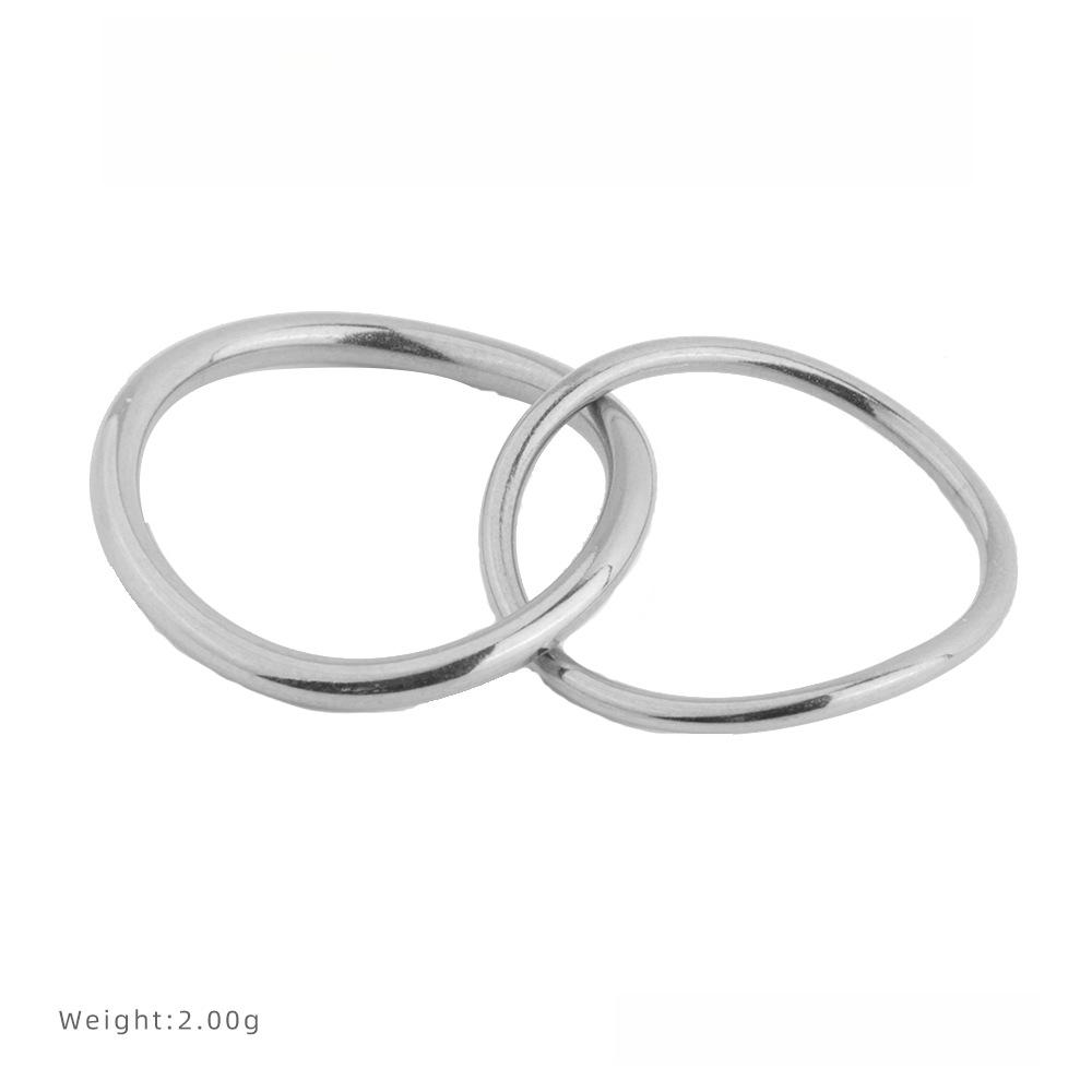 

Простое двухслойное пересекающееся изогнутое кольцо не тускнеет нишевый дизайн кольцо на указательный палец легкая роскошь титановая сталь ювелирные изделия 9