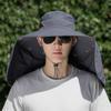 Cloth Women Visor Cap Neck Protection Fisherman Hat Casual Summer Bucket Hat  Outdoor