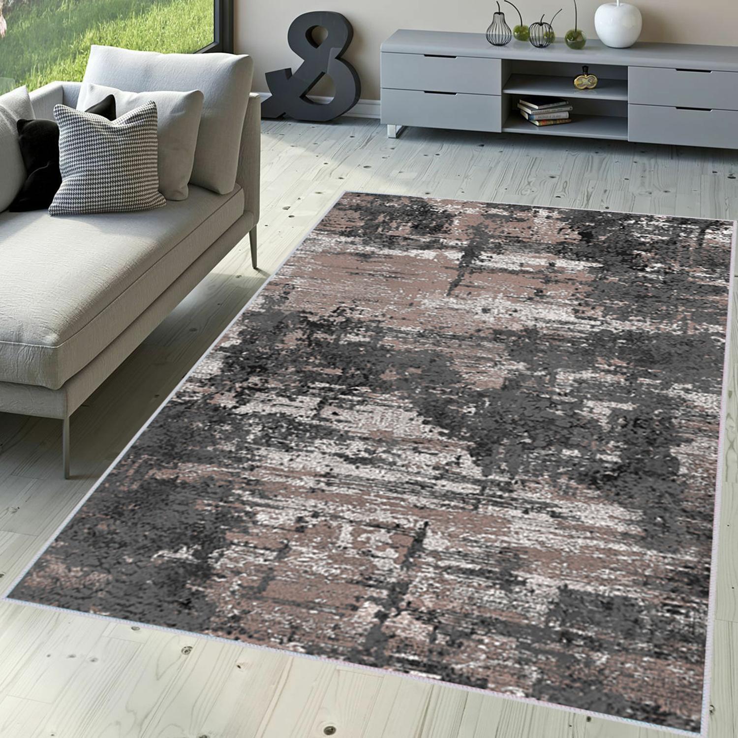 

Rovigo Home Моющийся ковер с набивным рисунком RVG1644-HT1313 50 x 80 коричневый