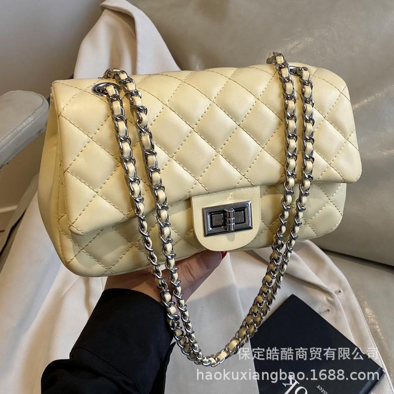 Premium Diamond Chain Bag Women's Summer 2025 New Fashion Shoulder Small Square Bag Korean Versatile Messenger Bag
