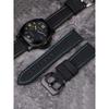 22mm 24mm 26mm Nylon Texture Leather Watchband for Panerai PAM01661 441 Marina Watch Strap Black Blue Line Watch Accessories