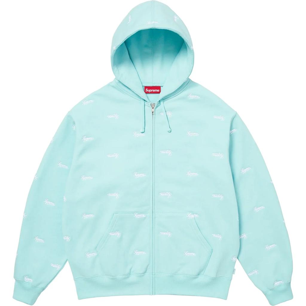 Supreme FW25 WEEK18 Repeat Script Zip Up Hooded Sweatshirt Unisex SUP-FW25-109