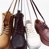 Waxed Waterproof Leather Shoelace Flat Shoelaces 6mm Width Boots Oxford Shoe Laces Shoe Accessorie 60/80/100/120/140/180cm 1Pair