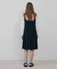 Tudument Pleated Long Dress Black
