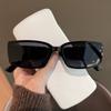 Vintage Black Square Sunglasses Woman Luxury Small Rectangle Sun Spectacles Female Gradient Clear Mirror Oculos De So