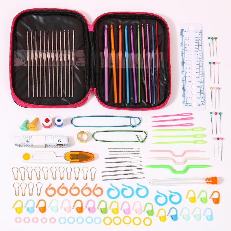 22-Piece Crochet Hook Set: Handmade DIY Sweater Knitting Kit