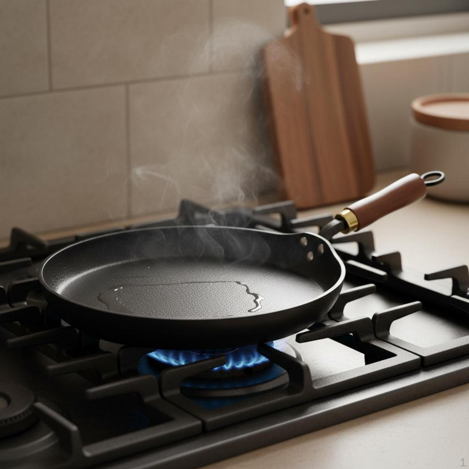 Nonstick Frying Pan Textured Finish Skillet Flat Bottom Shallow