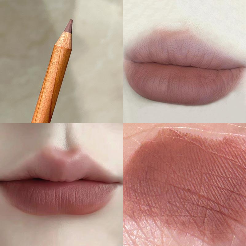 Milk Tea Matte Lip Liner: Long-Lasting, No-Fade, Nude Series for Natural Lip Shaping and Plumping.