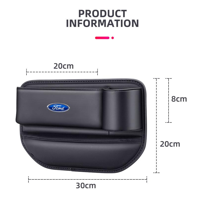Car Seat Crevice Storage Box Seat Gap Slit Pocket Catcher Organizer Car Interior Accessories For Ford Escape C520 ZC/ZD C520N C519