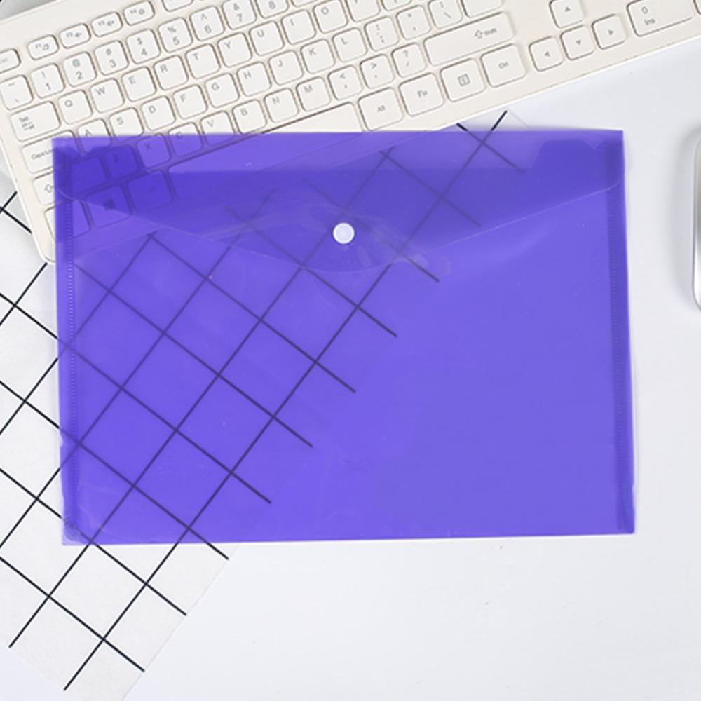 1Pcs Transparent Document Files Folders Envelope Popper Wallets  for School Office Home