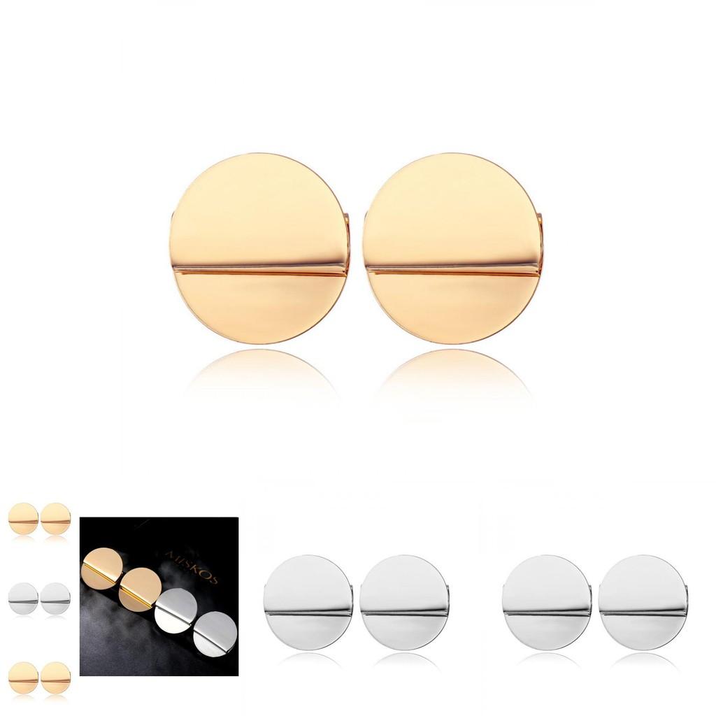 Chic Versatile Round Earrings For Women Trendy Foldable Design Perfect Gift