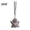 Sparkling Rhinestone Car Charm Halloween Ghost Bling Hanging Accessories, Faux Crystal Rear Decorations for View Mirror Charm, Auto Interior