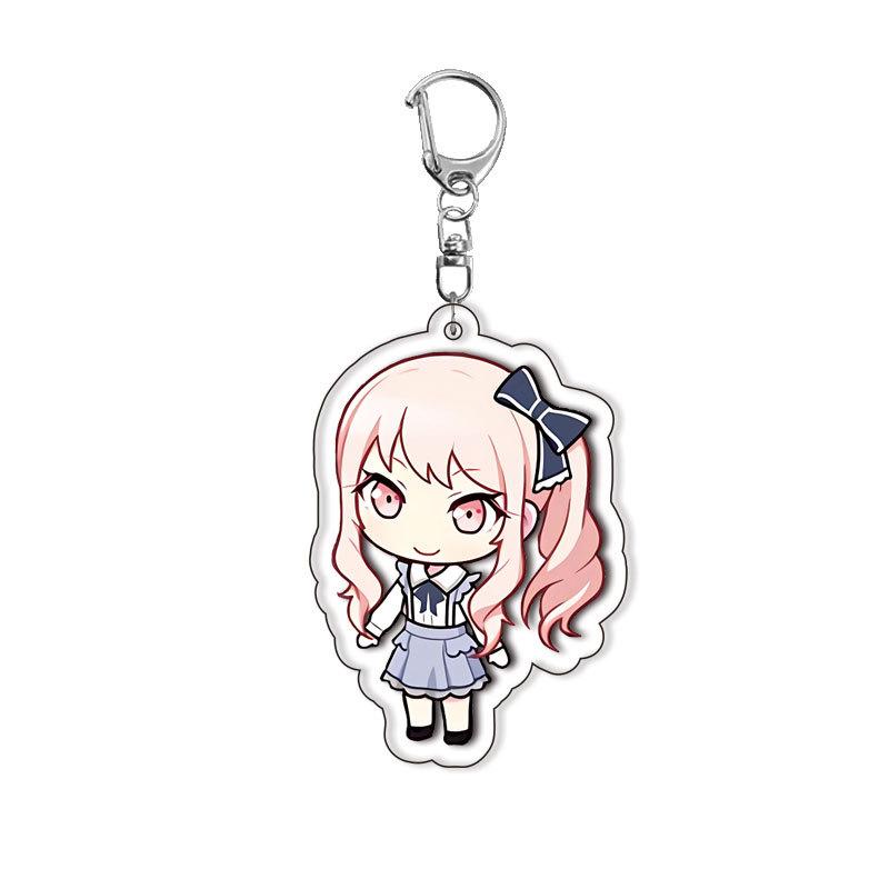 PJSK Kawaii Cute Anime Characters Acrylic Keychain Ornaments Girls Cartoon Backpack Charm Keyring Jewelry Accessories Gifts Toys