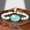 Handmade Natural Stone Bracelet Women Adjustable Crystal Beaded Wristband Fresh Sweet Style Jewelry