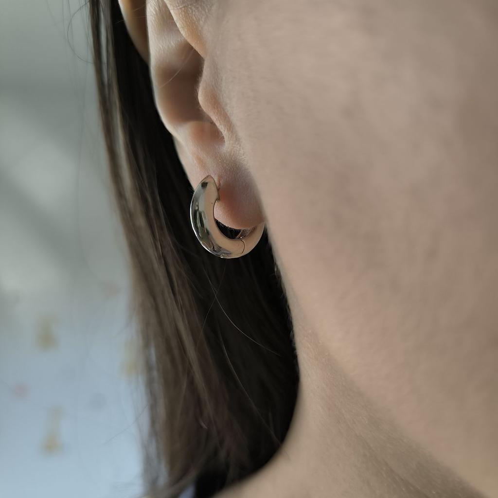 Silver Earrings Without Stones (2191810)