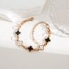 Colorfast Korean-Japanese Titanium Steel Women's Bracelet - Versatile, Fashionable Hand Jewelry.