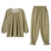 Pajamas women's spring and autumn pure cotton long-sleeved women's autumn cotton thin middle-aged mothers can wear loungewear in autumn and winter