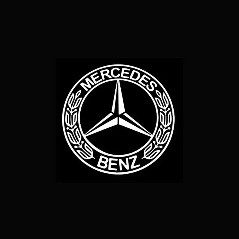 C200 E200 Für Mercedes Benz 2 Stück/Set Autotürlicht Laser Logo Dekor Projektionslampe Mercedes Benz A B C M ML GLA GLS E-Klasse