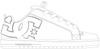 Кроссовки DC Shoes Court Graffik W (300678) Sneaker white silver