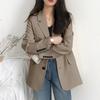 2025 Korean Style Women's Chic Casual Loose Long Sleeve Suit Top for Spring and Autumn