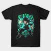 Asian Size Cotton Unisex Tshirt Print T-shirt Izuku Midoriya Combat Stance T-shirt No-Cut Print Regular Fit