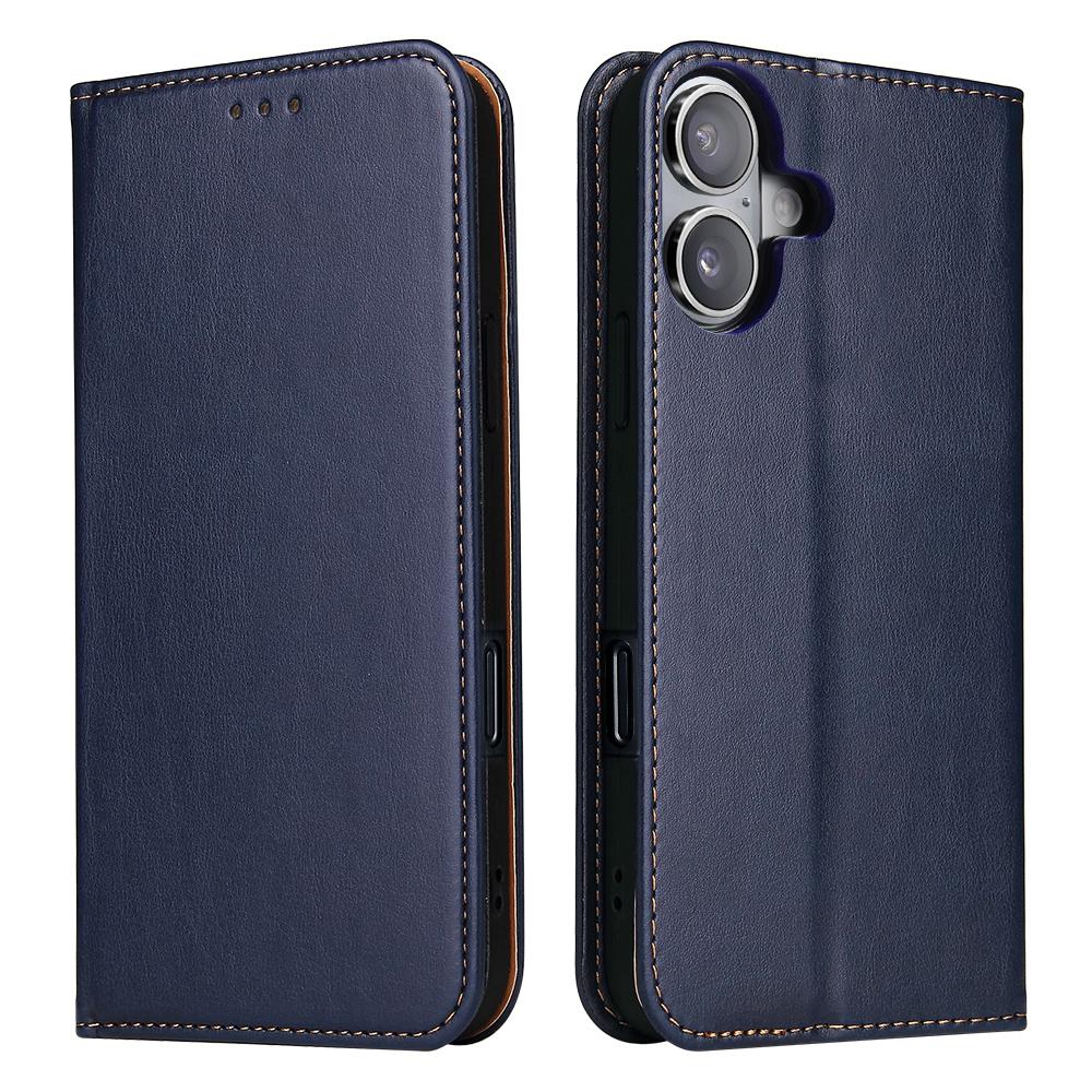 FIERRE SHANN For iPhone 17 Case PU Leather Flip Stand Wallet Phone Cover