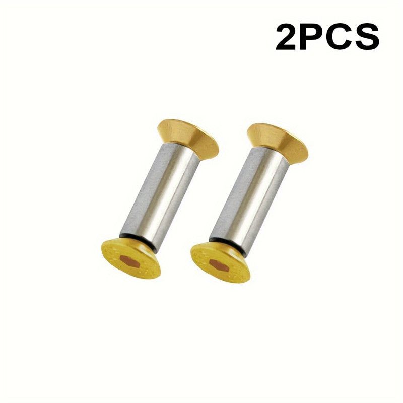 

2 шт. Металлические крепежные элементы с хвостовиком, наборы шестигранных гаек и болтов, заклепки для крепления лезвия, фурнитура для ножей, материал для DIY золотистый