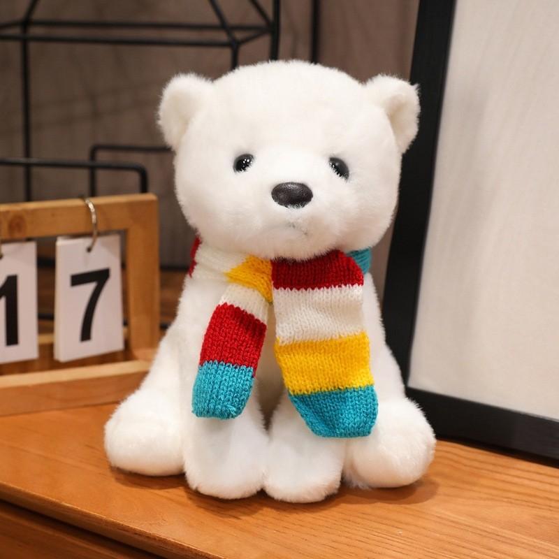 Adorable Teddy Bear Plush Toy With Cute Scarf For Kids Perfect Gift Idea